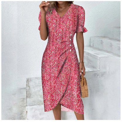 Norvielle Damenkleid Mit Knöpfen