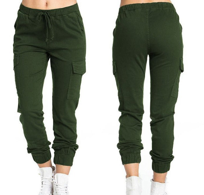 Damenhose High-Waist Cargohose Moderner Schnitt - Norvielle