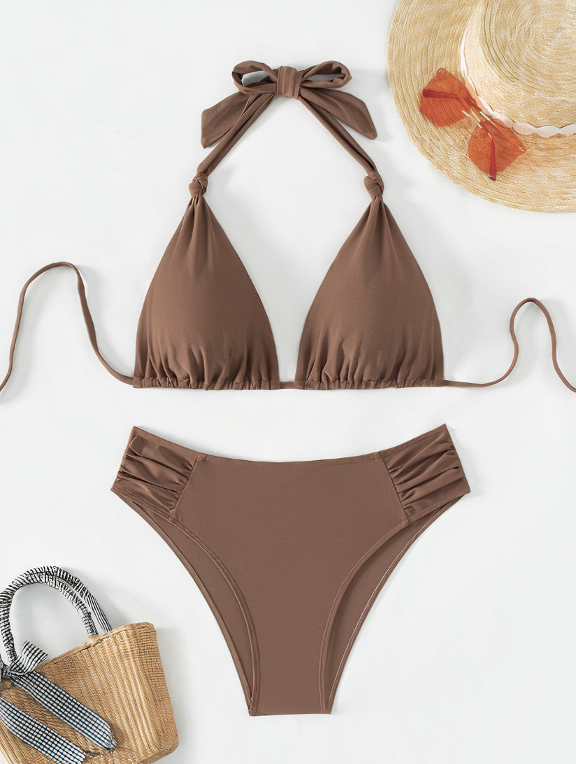 Norvielle Damen Klassischer Bindebikini