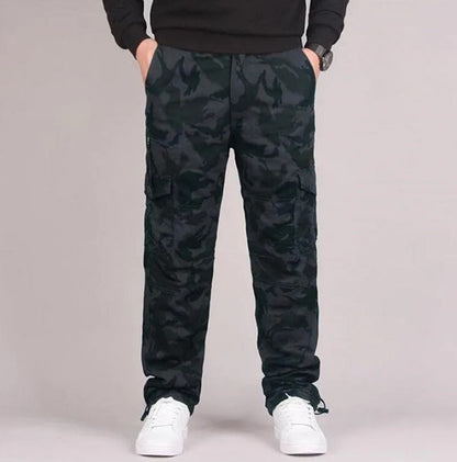Herren Chino Cargohose Lang