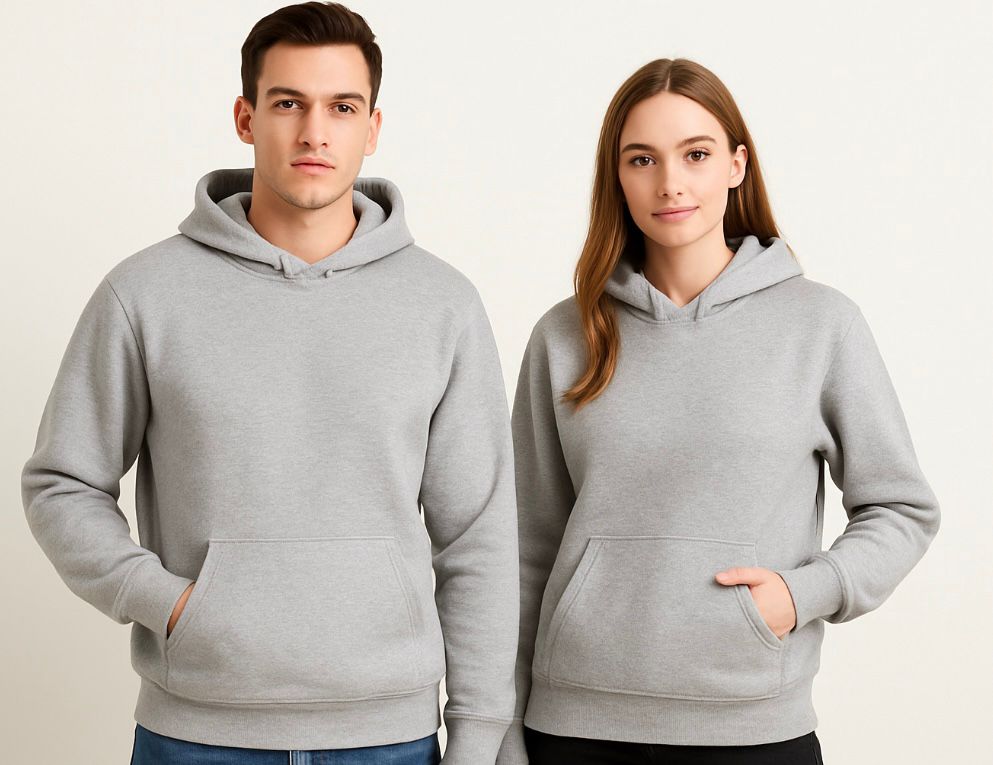 Damen Hoodie Weich Gemütlich Grau - Norvielle
