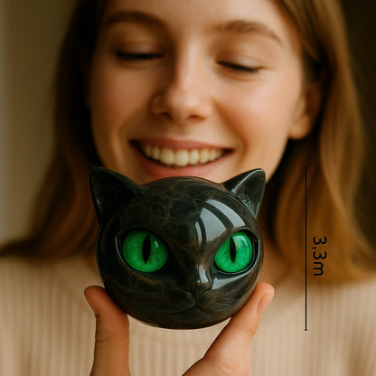 NyxCharm Mystische e Katzenkopf Skulptur