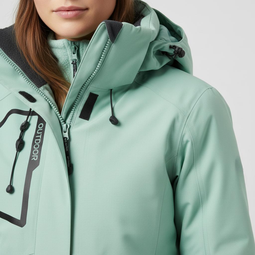 Damen Skijacke mit Kapuze und Hose