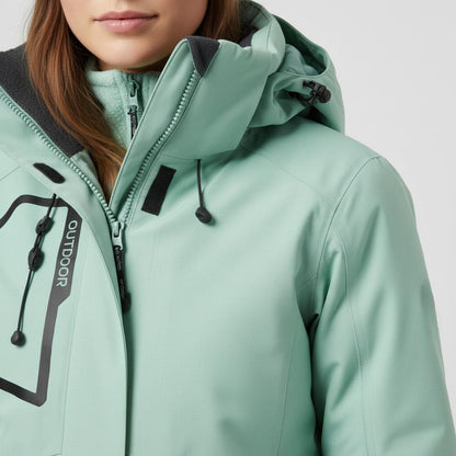 Damen Skijacke mit Kapuze und Hose