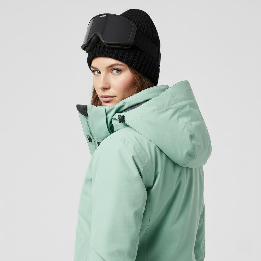 Damen Skijacke mit Kapuze und Hose