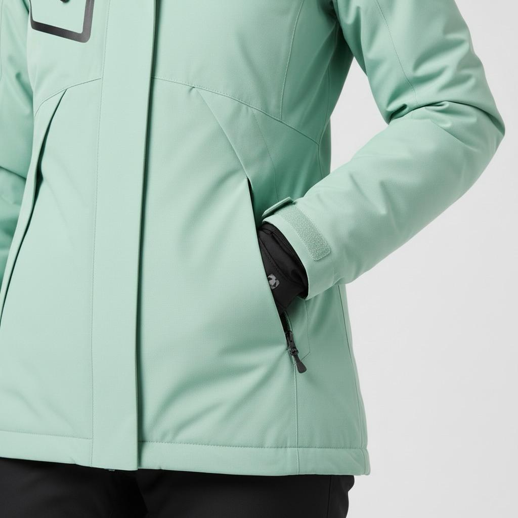 Damen Skijacke mit Kapuze und Hose