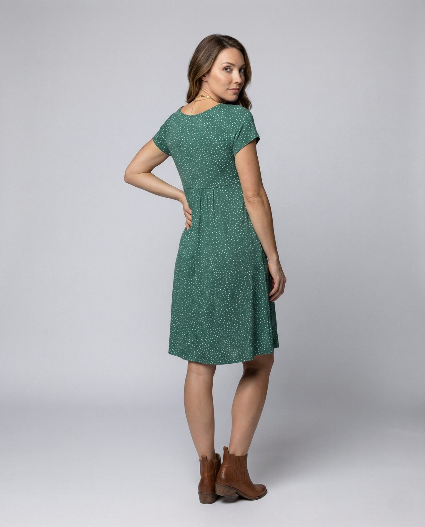 Damen Blumenkleid Sommerlich Leicht