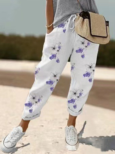 Damen Bequemhose Lässig Stretch