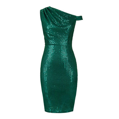 Norvielle Damen Wickelkleid Ärmellos Schulterfrei - Norvielle