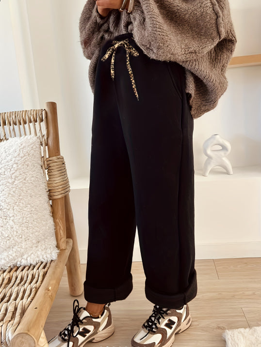 Damen Cordhosen Hohe Taille Weite Bein