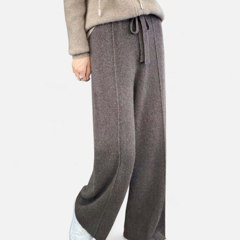 Damen Strickhose Weite Passform für Herbst Winter
