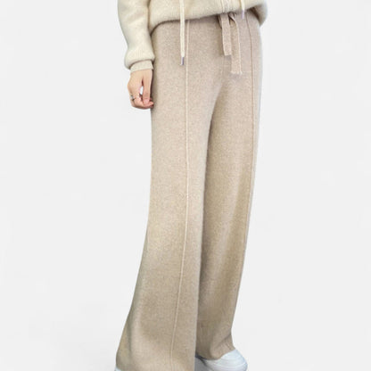 Damen Strickhose Weite Passform Herbst-Winter - Norvielle