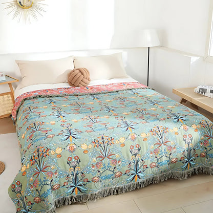 Reversible Decke aus 100% Baumwolle - Norvielle