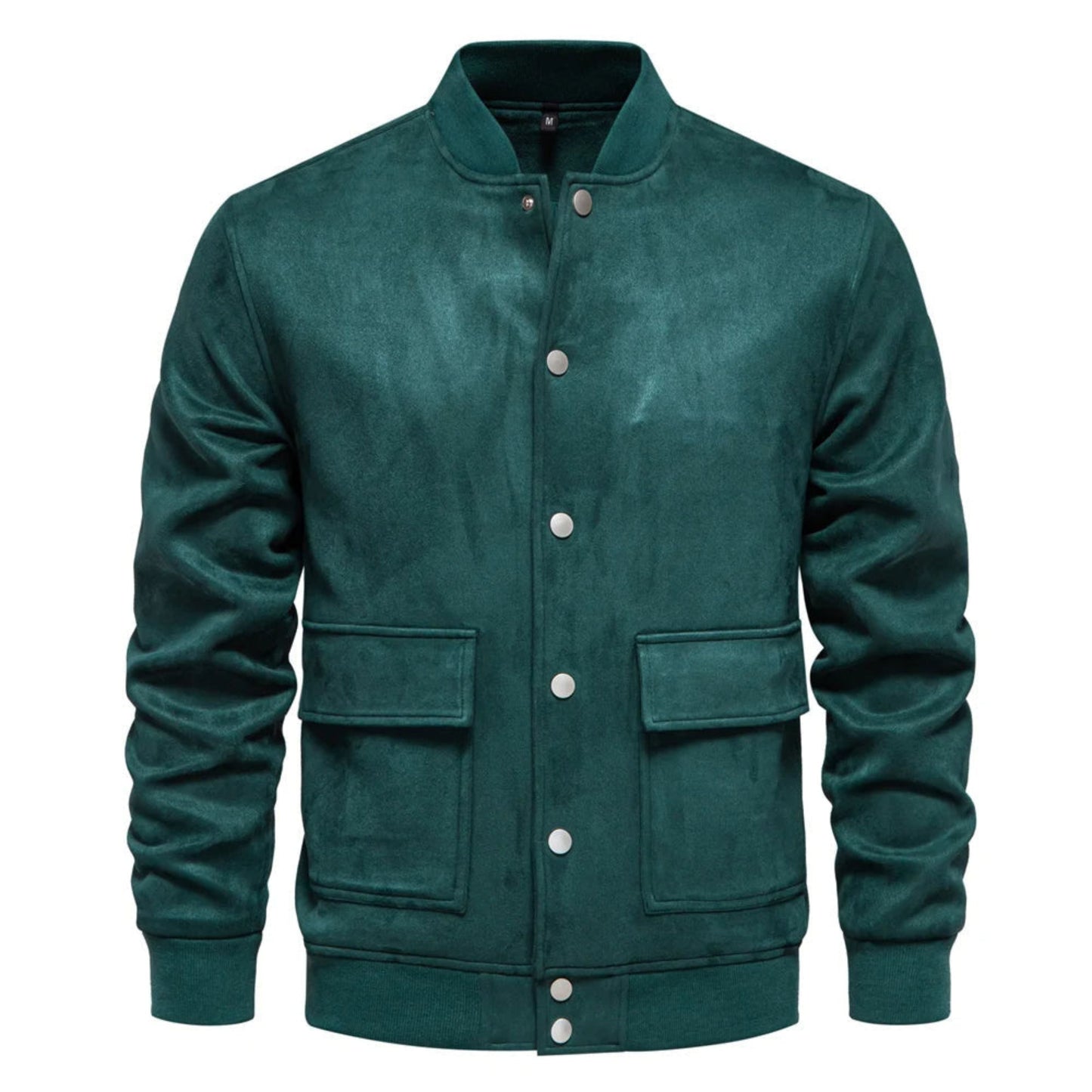 Herren Wildlederjacke Dünn Button-Up Freizeitjacke - Norvielle