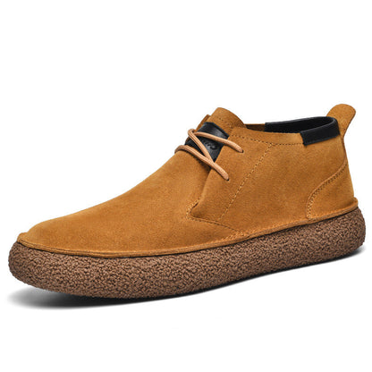 Wildlederschuhe – Strukturierte Sohle – Schnürschuhe – Desert Shoes – Herrenschuhe-Chaps Herrenmode