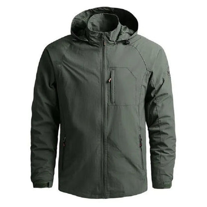 Windbreaker Jacke – Leichte Kapuzenjacke mit Reißverschluss für Männer-Chaps Herrenmode