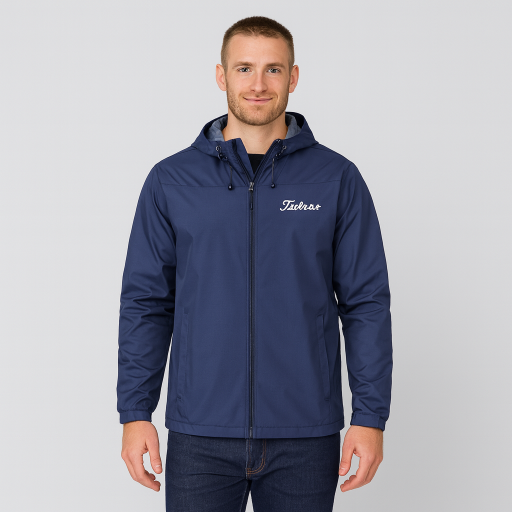 Herren Windbreaker Wasserdicht Reißverschluss Schwarz - Norvielle
