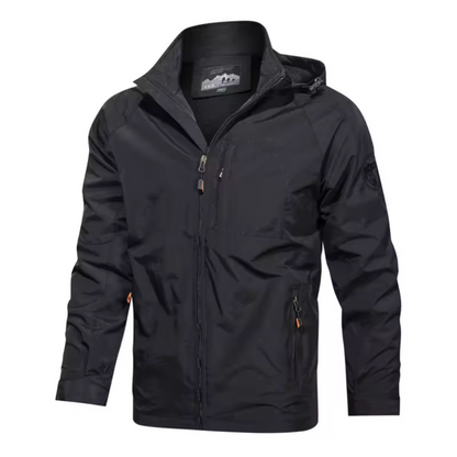 Herren Windbreaker Wasserdichte Outdoorjacke mit Kapuze - Norvielle