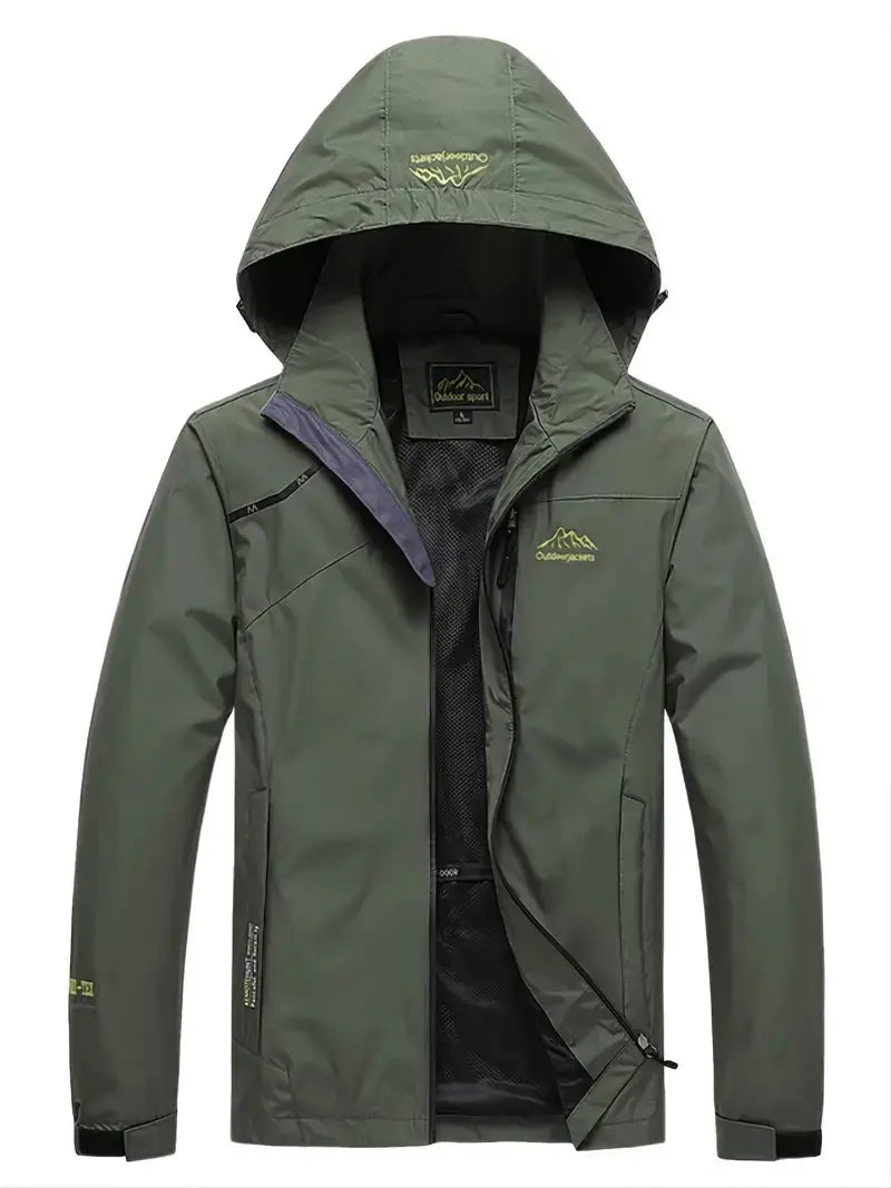 Herren Wanderjacke Winddicht Wasserdicht Outdoorjacke