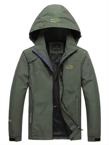 Herren Wanderjacke Winddicht Wasserdicht Outdoorjacke