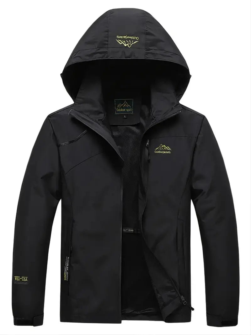 Herren Wanderjacke Winddicht Wasserdicht Outdoorjacke
