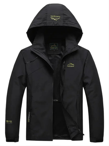 Herren Wanderjacke Winddicht Wasserdicht Outdoorjacke