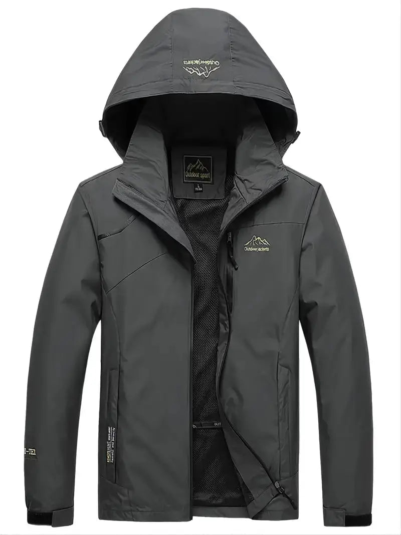 Herren Wanderjacke Winddicht Wasserdicht Outdoorjacke