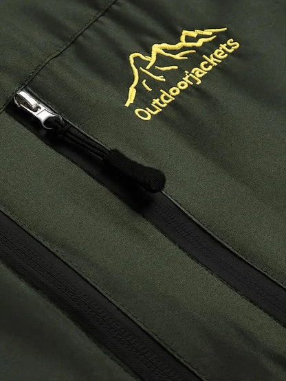 Herren Wanderjacke Winddicht Wasserdicht Outdoorjacke