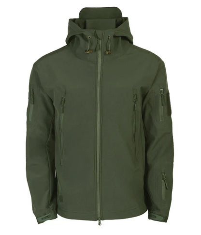 Windjacke | Mit Kapuze | Taktisch | Outdoor-Jacke | Wasserdichte Regenjacke für Männer-Chaps Herrenmode