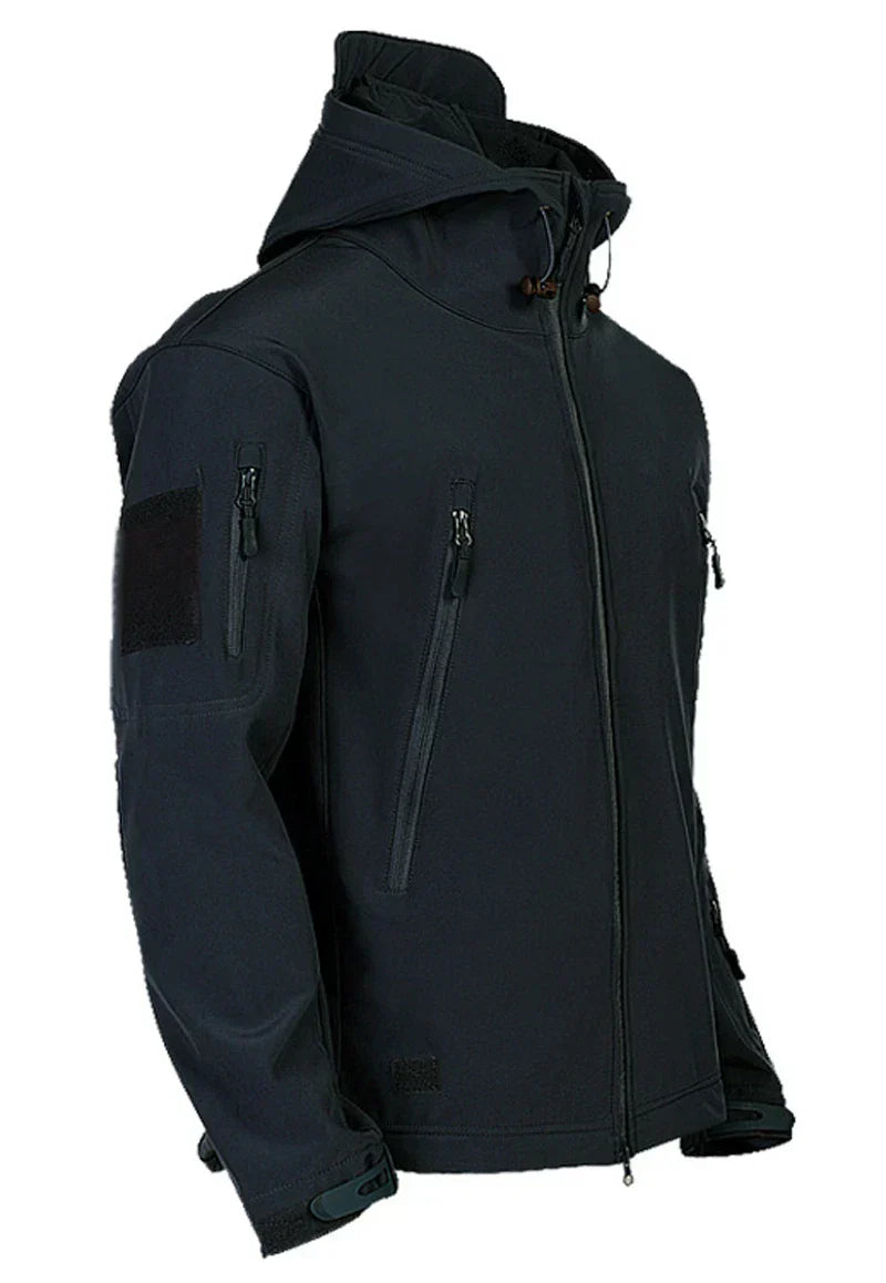 Windjacke | Mit Kapuze | Taktisch | Outdoor-Jacke | Wasserdichte Regenjacke für Männer-Chaps Herrenmode