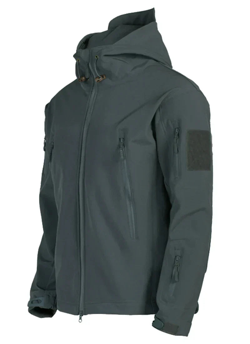 Windjacke | Mit Kapuze | Taktisch | Outdoor-Jacke | Wasserdichte Regenjacke für Männer-Chaps Herrenmode