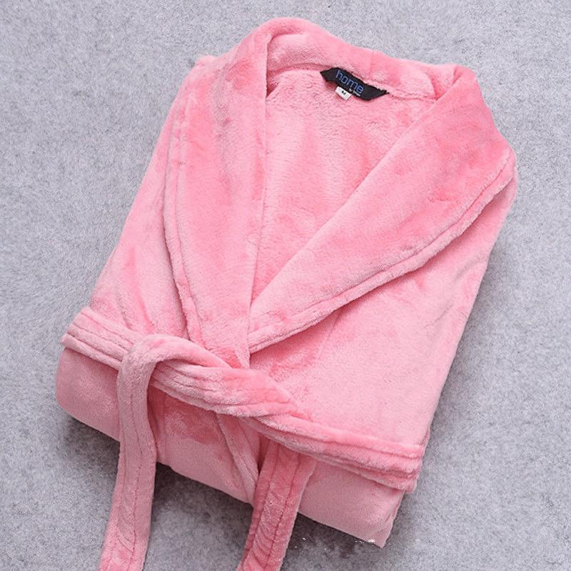 Weicher Unisex Bademantel Flauschig Fleece Warm