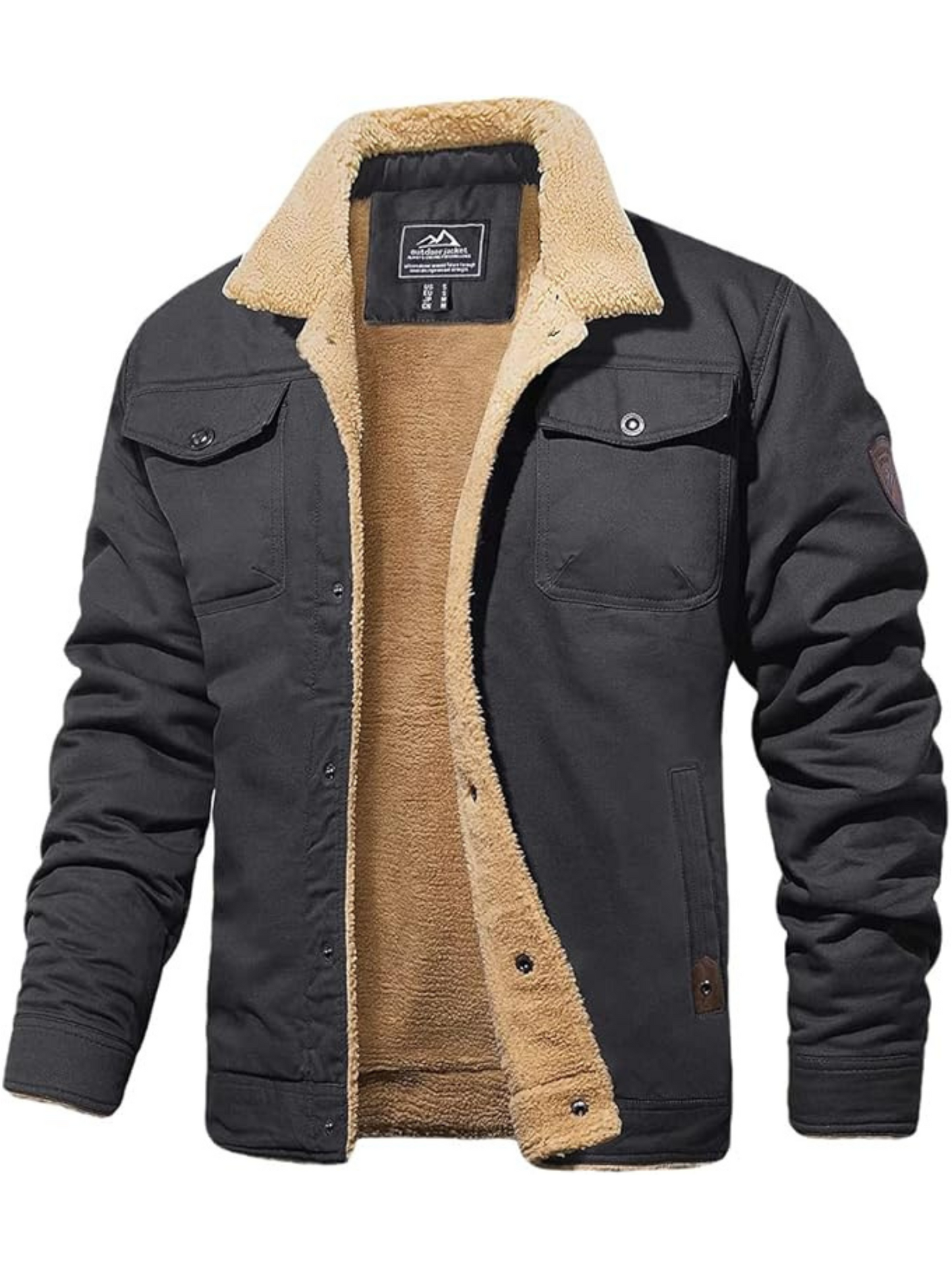 Herren Winterjacke Klassischer Schnitt