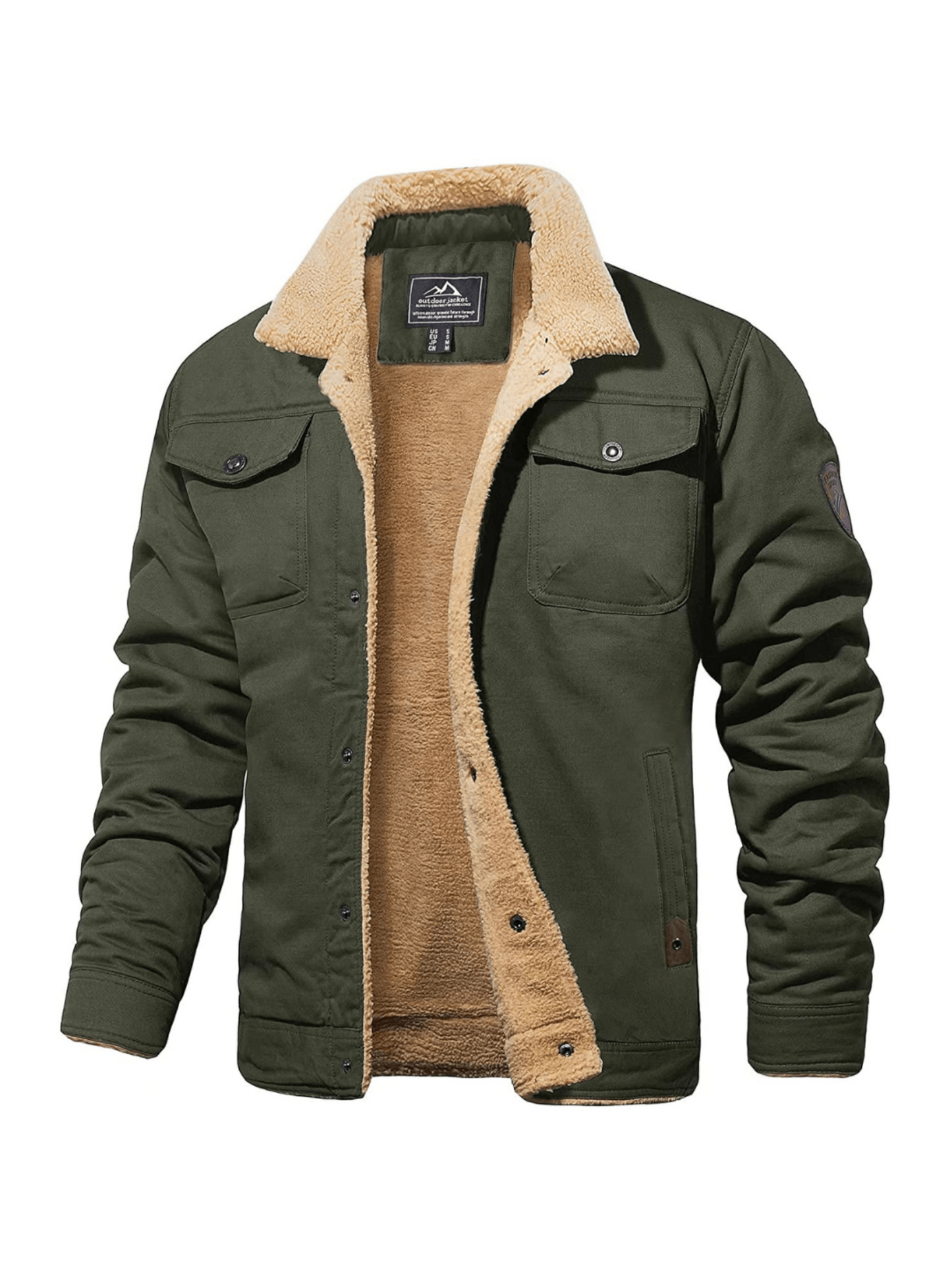 Herren Winterjacke Klassischer Schnitt