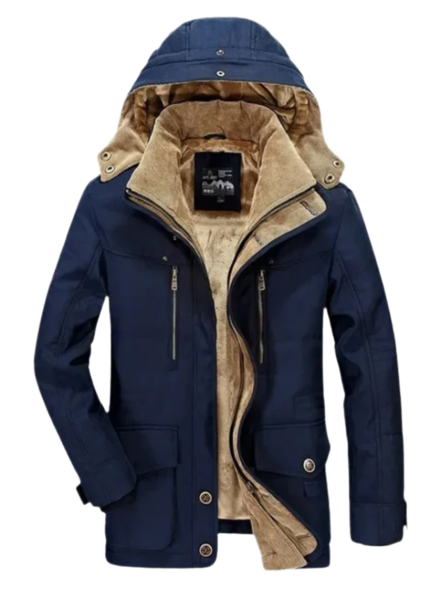 Herren Winterjacke Kapuzen Casual Fit