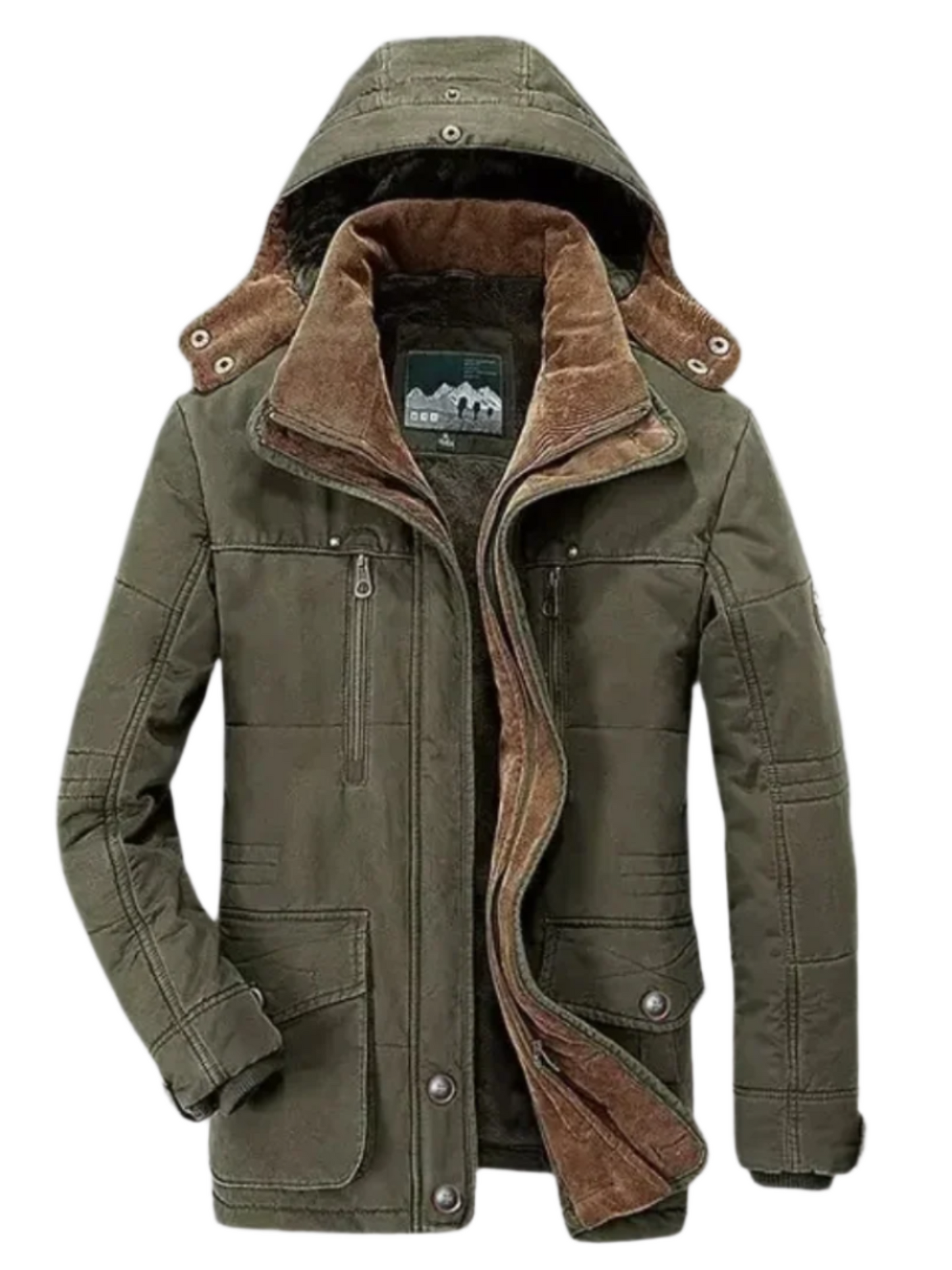 Herren Winterjacke Kapuzen Casual Fit
