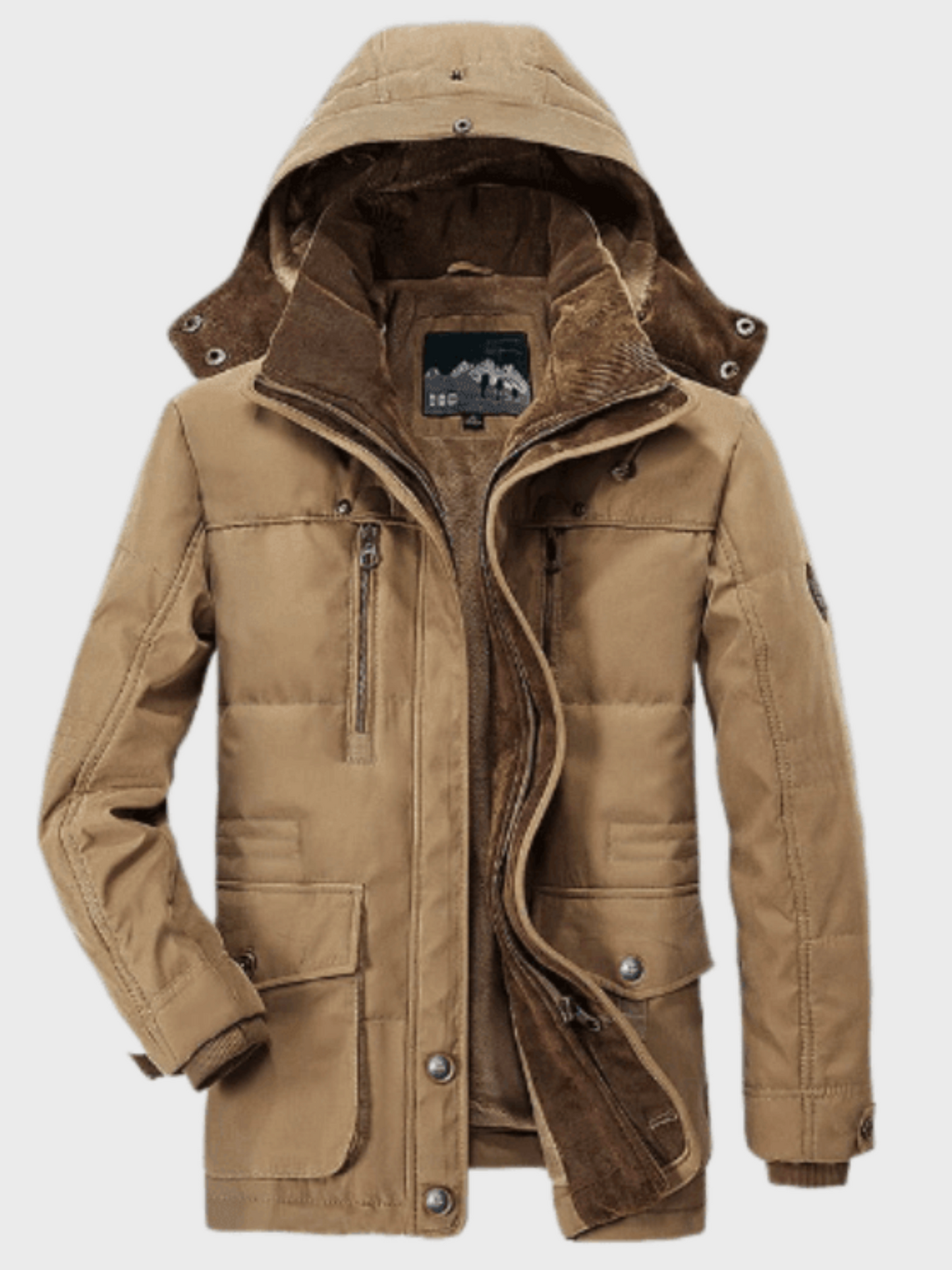 Herren Winterjacke Kapuzen Casual Fit