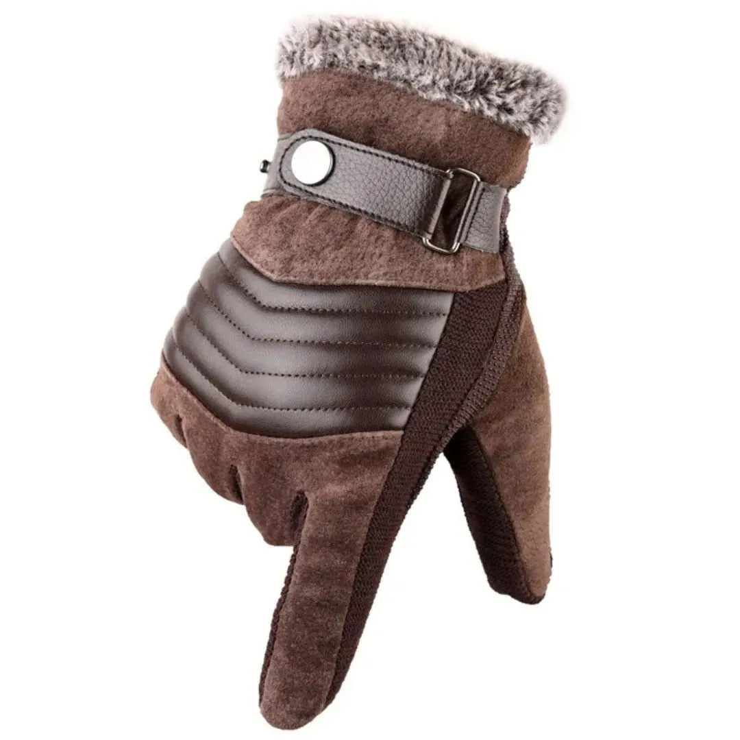 Männer Winterhandschuhe Touchscreen-kompatibel Schwarz - Norvielle