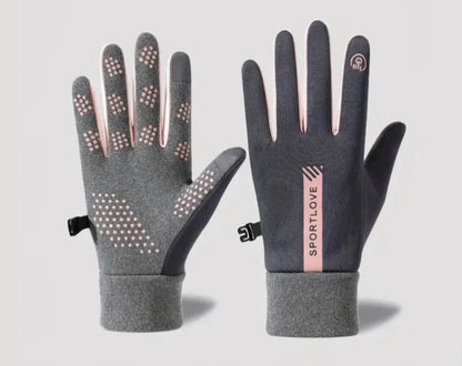 Winterhandschuhe Mikrosilikon-Griff Touchscreen-fähig
