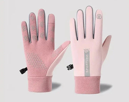 Winterhandschuhe Mikrosilikon-Griff Touchscreen-fähig