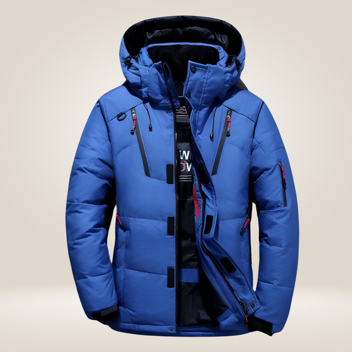 Herren Winterjacke Isoliert Wasserdicht Mit Kapuze
