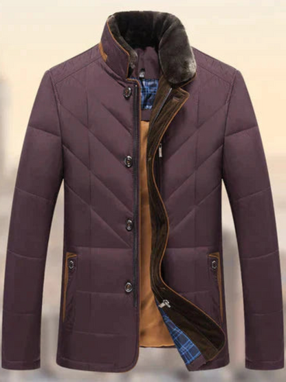 Herren Winterjacke Slim Fit Leichtgewichtig