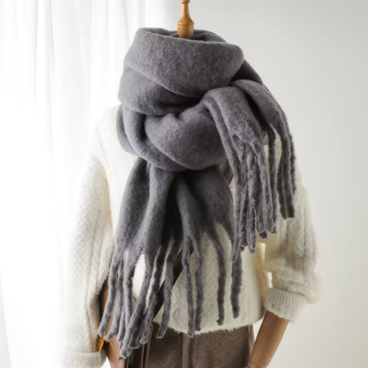 Damen Winter-Schal Dicke Pashmina-Design