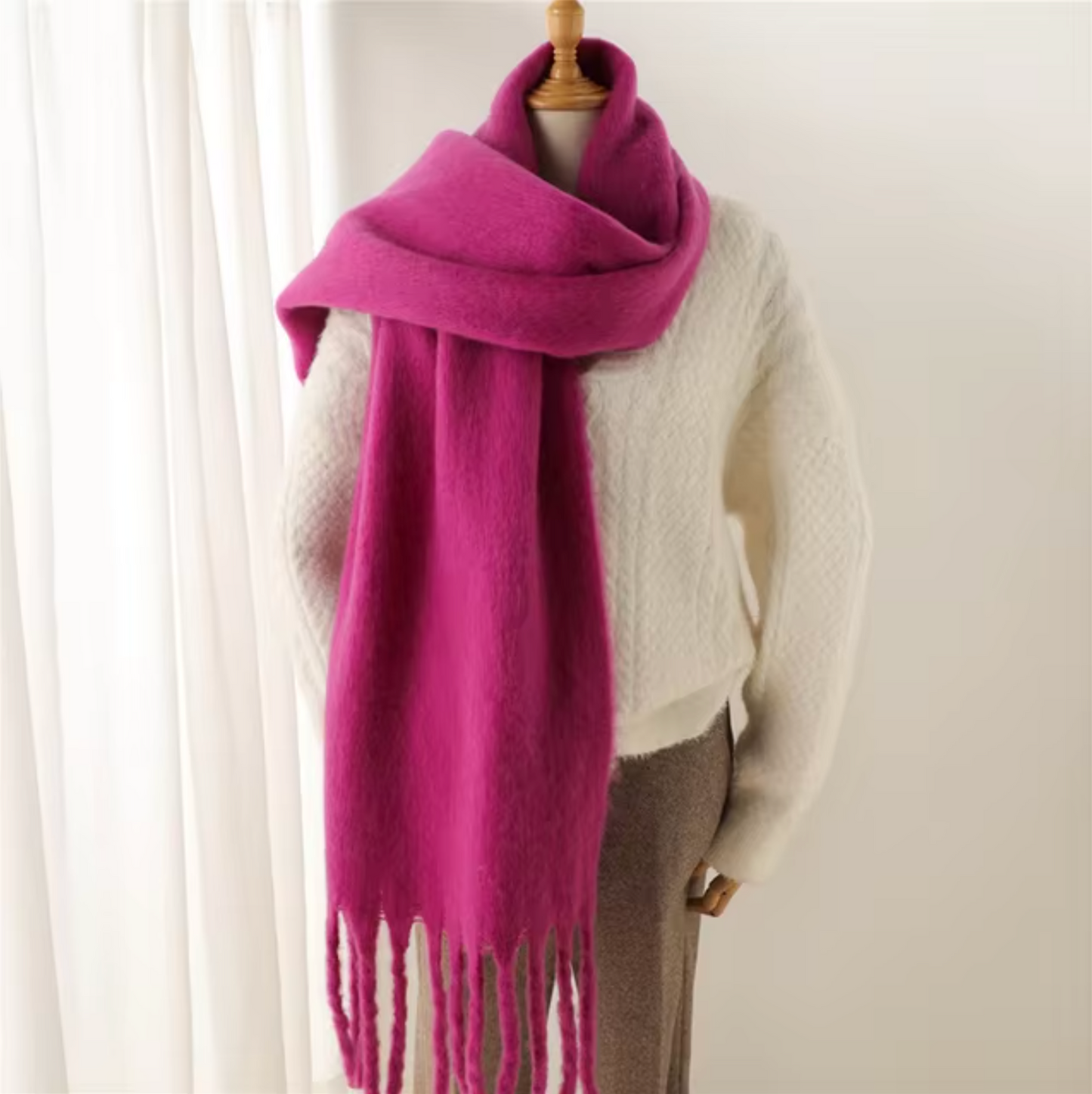 Damen Winter-Schal Dicke Pashmina-Design - Norvielle