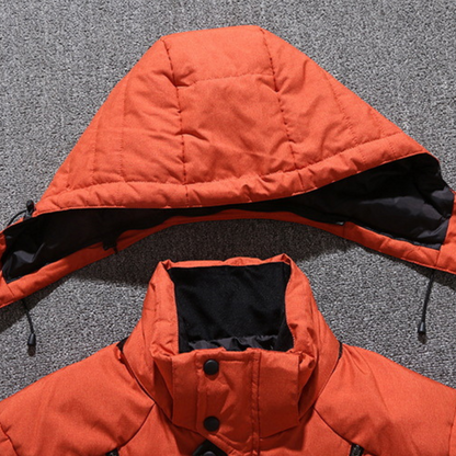 Winterjacke - Herren Zip-Up Kapuzenpuffer Daunenjacke-Chaps Herrenmode