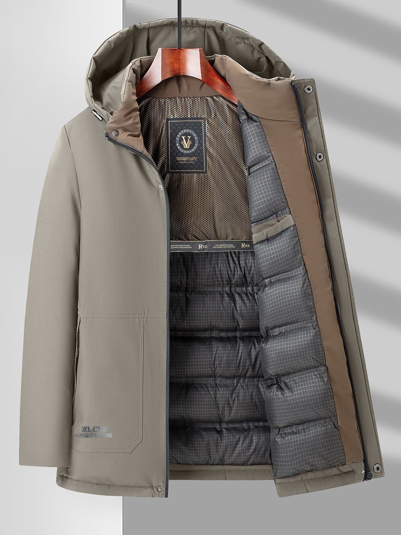 Winterjacke | Warm | Gefüttert | Kapuzenjacke | Herrenmantel-Chaps Herrenmode
