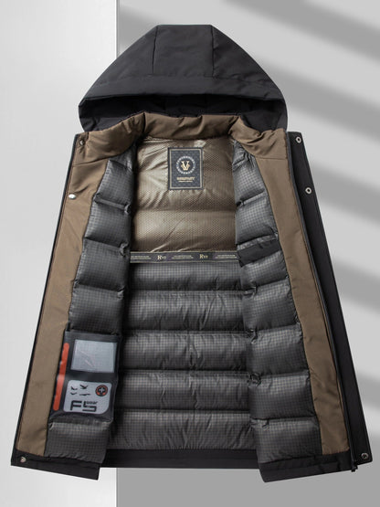 Winterjacke | Warm | Gefüttert | Kapuzenjacke | Herrenmantel-Chaps Herrenmode