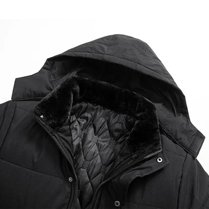 Winterjacke - Winterparka mit Kapuze und Steppfutter für Männer-Chaps Herrenmode