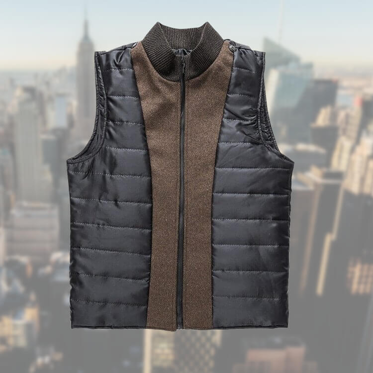 Wintermantel - Stehkragen - Zip-Up - Wollmantel - Herrenjacke-Chaps Herrenmode