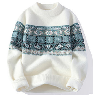 Herren Strickpullover Rundhalsausschnitt Lockere Passform - Norvielle